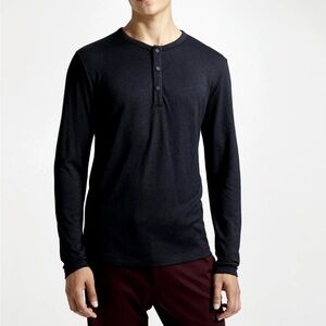 Chemise Theory Homme Col Rond Gris - Taille S, Manches Longues